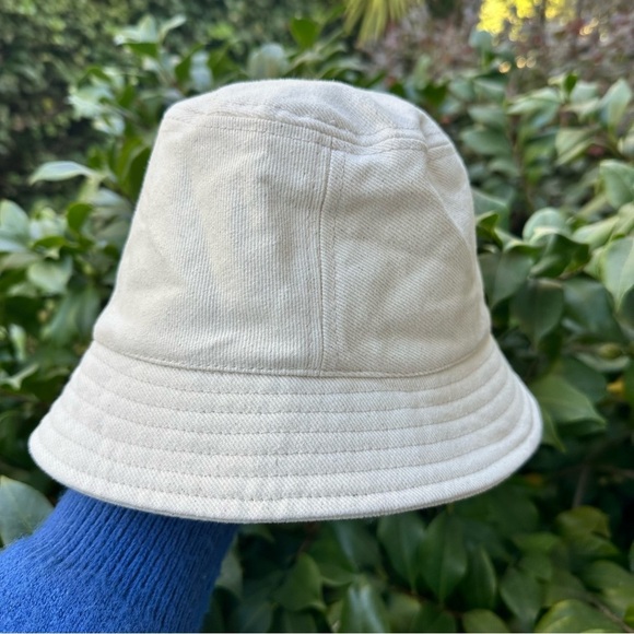 Isabel Marant Women's Ecru Embroidered Logo Haley Bucket Hat Size 57cm/7” $210 - Picture 2 of 8